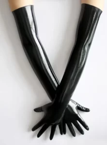 Latex Long Opera Gloves