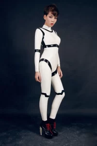 Latex Disjointed Dolly Catsuit