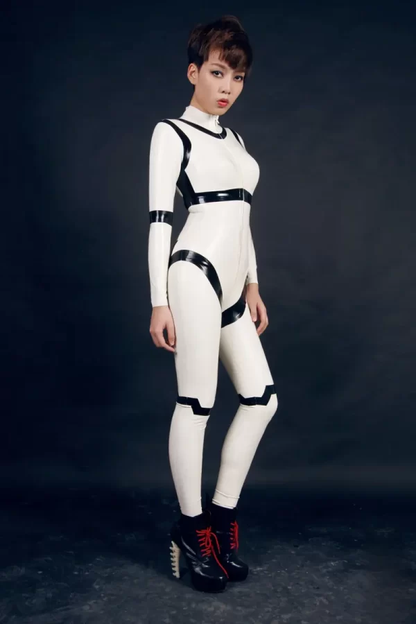 Latex Disjointed Dolly Catsuit