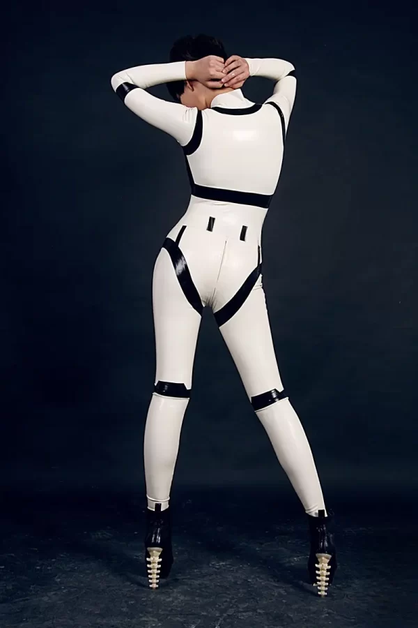 Latex Disjointed Dolly Catsuit