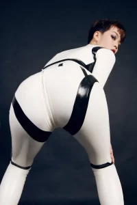 Latex Disjointed Dolly Catsuit