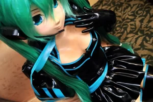 Latex Miku Cosplay Costume Dress