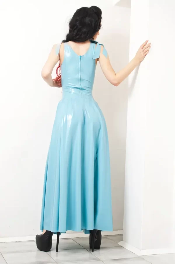 Latex Maxi-Saxy Maxi Prom Dress