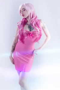 Latex In in the Name of Love Dress