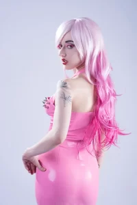 Latex In in the Name of Love Dress