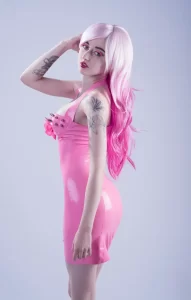 Latex In in the Name of Love Dress