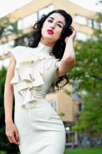 Latex Ingenue Flirt Dress