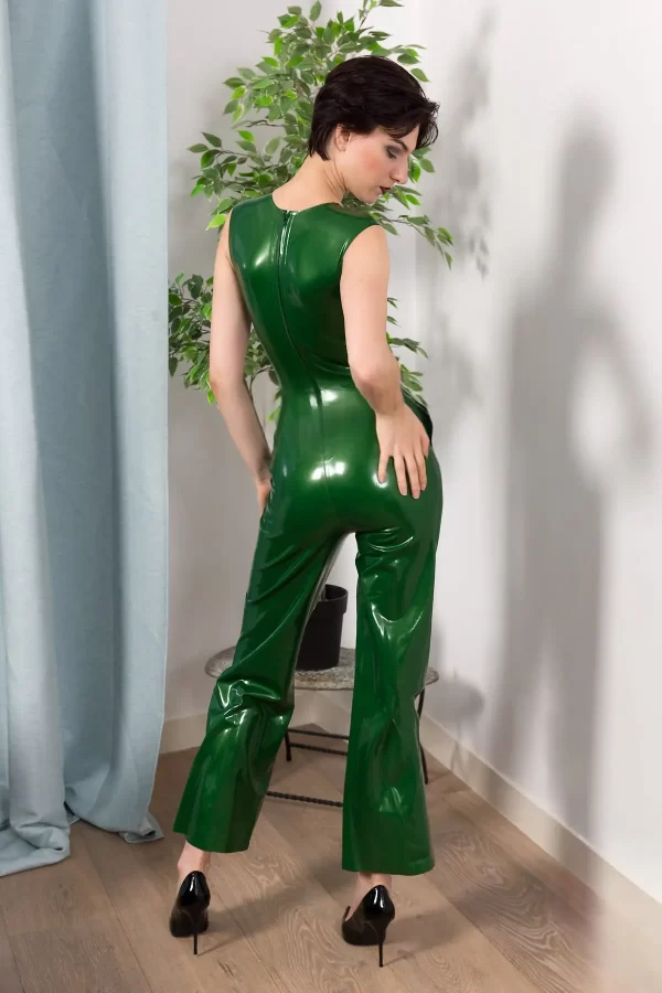 Latex City Slicker Sleeveless Jumpsuit Catsuit