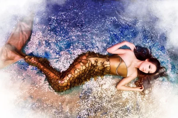 Latex Full Mermaid Dress