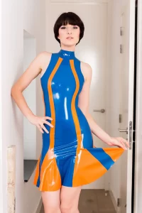 Latex Le Carnivale Flared Skirt Mini Dress