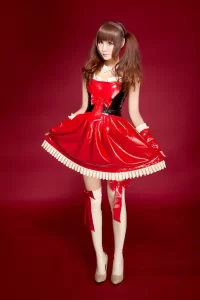 Latex Big Bow Lolita Dress