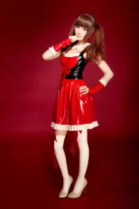 Latex Big Bow Lolita Dress