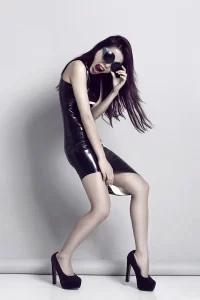Latex Modern Minimalist Dress