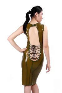 Latex Bringin Sexy Back Cocktail Dress