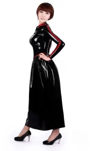 Latex Hooded Pythoness Dress