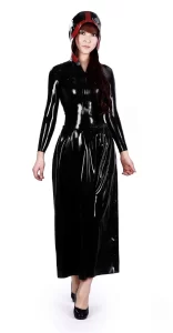 Latex Hooded Pythoness Dress