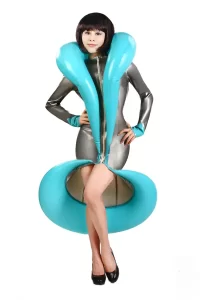 Latex The Blue Bulge Dress