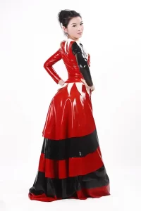 Latex Checkered Jester Lady Dress