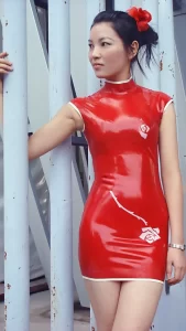 Latex Flowergram Dress