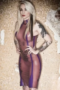 Latex Cellophane Celebration! Transparent Sleeveless Dress