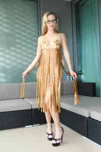 Latex The Pom Pom Dress
