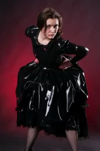 Latex Vamping Villainy Dress