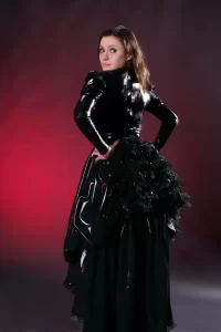 Latex Vamping Villainy Dress