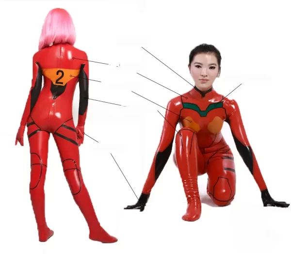 Latex Sexy Shikinami Asuka Langley Catsuit