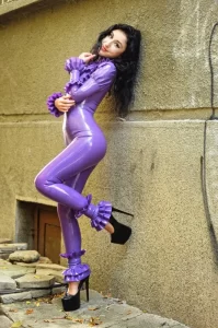 Latex Slick Golden Age Catsuit