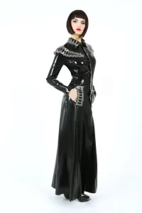 Latex Thrones Full-Length Trench Coat