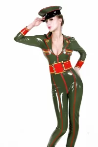Latex Femme Militia Catsuit