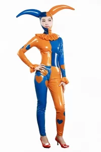 Latex Jestress Costume Suit Catsuit