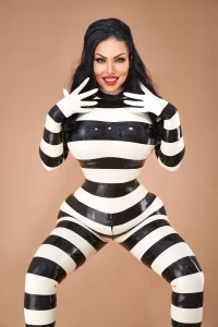 Latex Prison Break! Catsuit