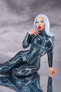 Latex Galactic Goddess Catsuit