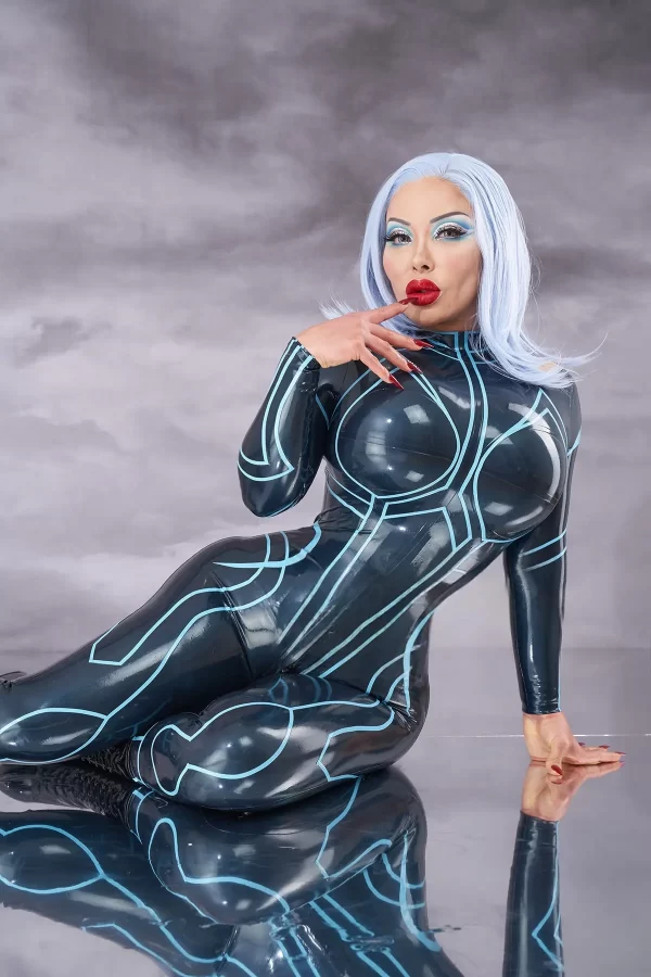 Latex Galactic Goddess Catsuit
