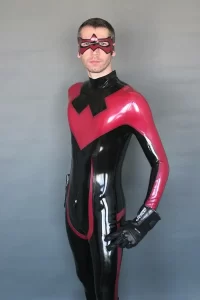 Latex Mens Nightwinger Back Zipper Catsuit