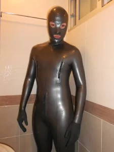 Latex Mens Total Body T-Zip Catsuit