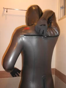 Latex Mens Total Body T-Zip Catsuit