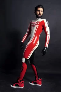 Latex Mens Brand Name MotoGP Biker Catsuit Version 10