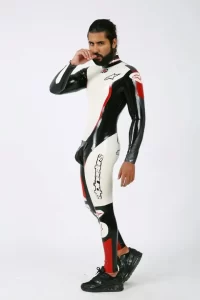 Latex Mens Brand Name MotoGP Biker Catsuit Version 14