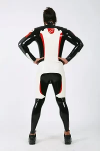 Latex Mens Brand Name MotoGP Biker Catsuit Version 14