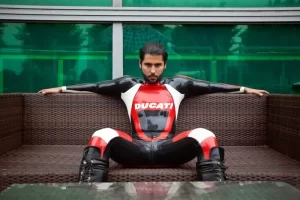 Latex Mens Brand Name T-Age MotoGP Biker Catsuit Version 9
