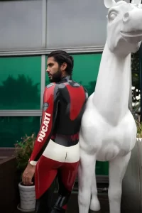 Latex Mens Brand Name T-Age MotoGP Biker Catsuit Version 9