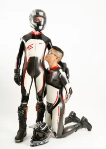 Latex Mens Brandname Biker Catsuit Version 9