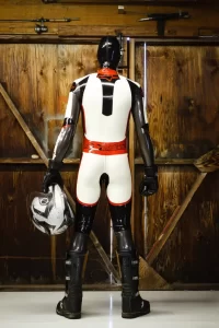 Latex Mens Brandname Biker Catsuit Version 9