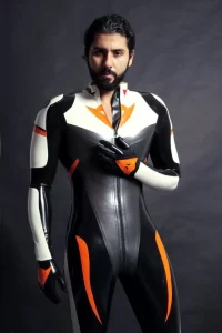 Latex Mens MotoGP Biker Catsuit Version 4