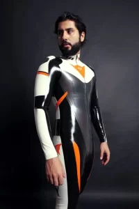 Latex Mens MotoGP Biker Catsuit Version 4