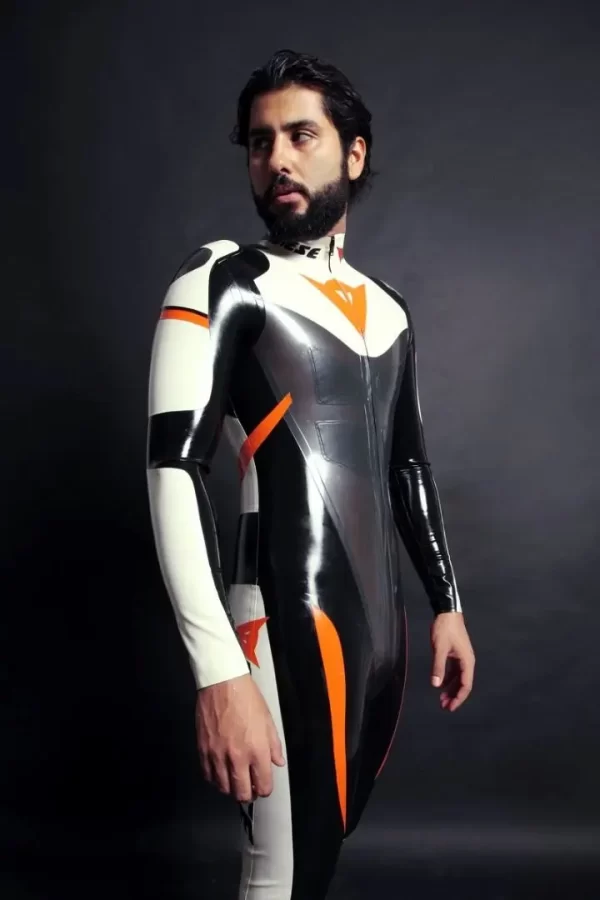 Latex Mens MotoGP Biker Catsuit Version 4