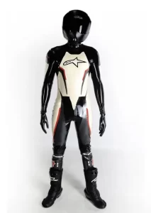 Latex Mens T-Age Style Moto Biker Catsuit Version 16