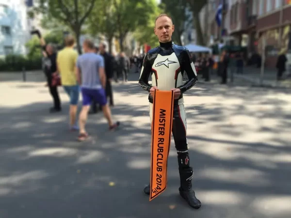 Latex Mens T-Age Style Moto Biker Catsuit Version 16